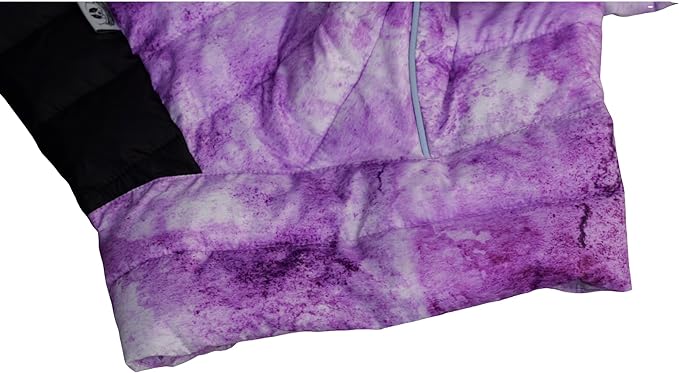 lovelonglong Dog Coat Dog Warm Jacket, 4 Legs Covered Waterproof Windproof Reflective Warm Dog Vest, Zippered Adjustable Outdoor Dog Snow Jacket for Small Medium Large Dogs micai-Purple M