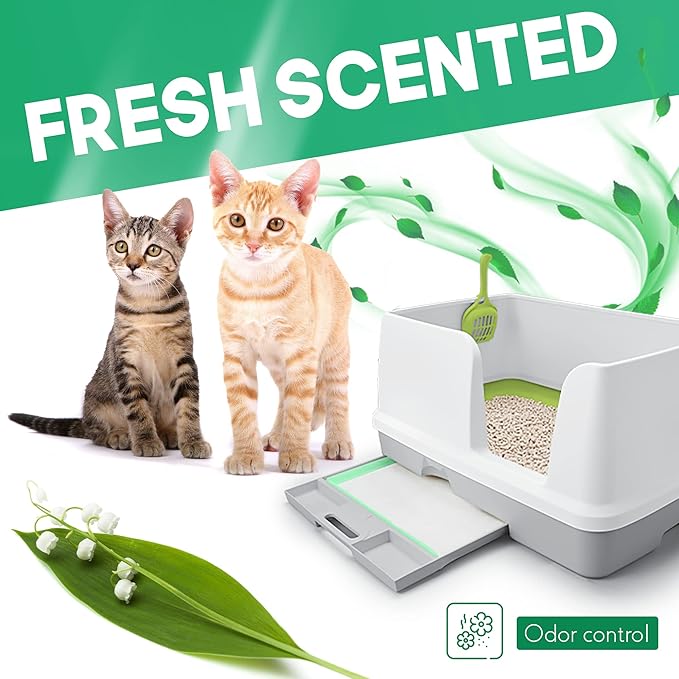 PETSWORLD Multi Cat Pad Refills for Cats Breeze Litter System, Ultra-Absorbent, Quick Dry - (800 Count, Unscented)