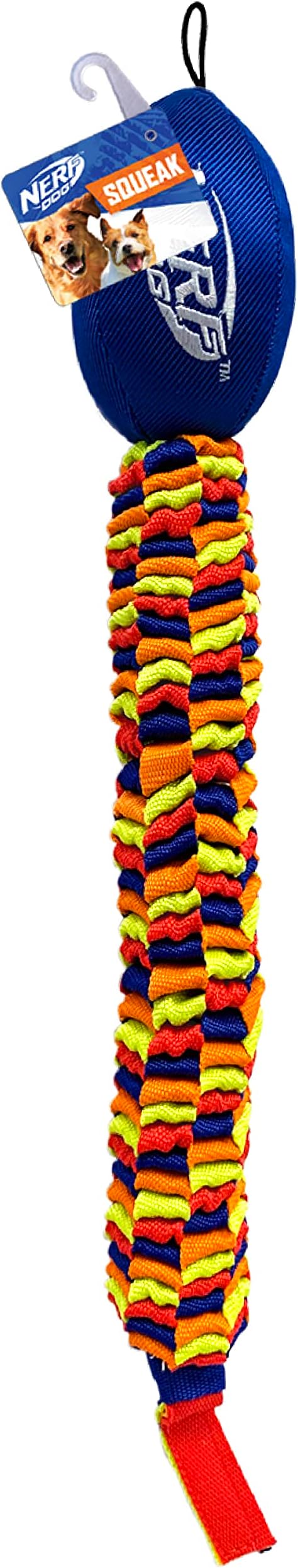 Nerf Dog 25in Rainbow Vortex Chain Tug - Blue/Green/Orange/Red