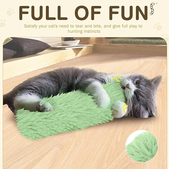 Cat Toys Cat Pillows, 3 Pack Soft and Durable Interactive Cat Kicker Catnip Toys with Catnip Inside, Teething Chew Toy with Crinkle Sound for Indoor Companion