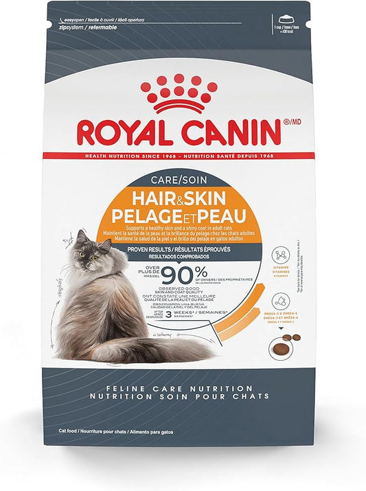Royal Canin Hair & Skin Care Dry Cat Food, 3 lb bag