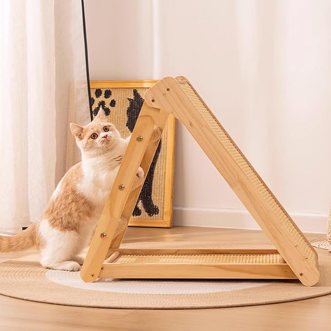 Large Sisal Cat Scratching Post, Durable Cat Scratcher for Large Cats, No Assembly Vertical Cat Scratcher, Kitten Scratching Post