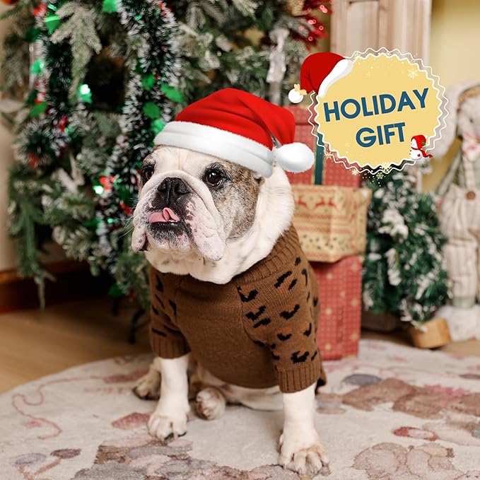 ROZKITCH Knitted Dog Sweater for Medium and Large Dogs, Thick Winter Coat, Turtleneck Design for Shepherds Boxers and Labs Khaki 2XL