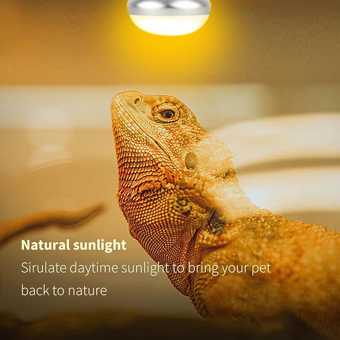Reptile Heat Lamp 75W, (2 Pack) UVA Basking Spot Heat Lamp Bulbs, Turtle,Lizard,Chicken Brooder,Natural Daylight Heating Light for Bearded Dragon