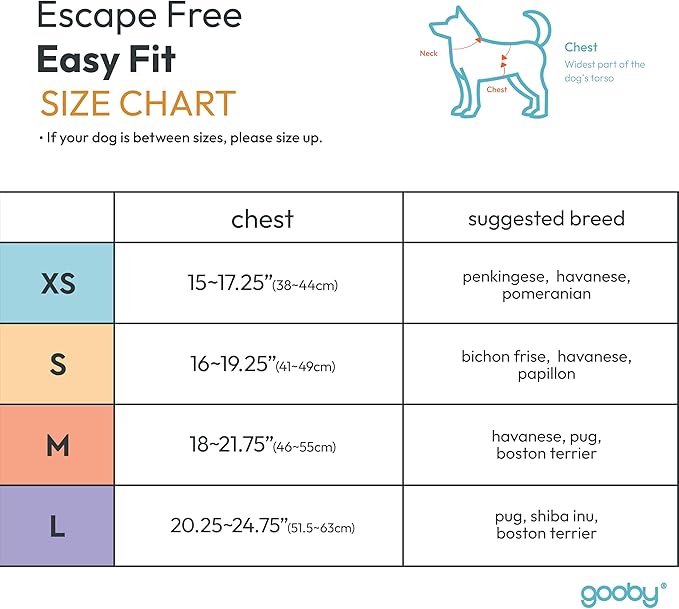 Gooby Escape Free Easy Fit Harness - Red, Large - No Pull Step-in Patented Small Dog Harness with Quick Release Buckle - Perfect On The Go No Pull Harness for Small Dogs or Medium Dog Harness