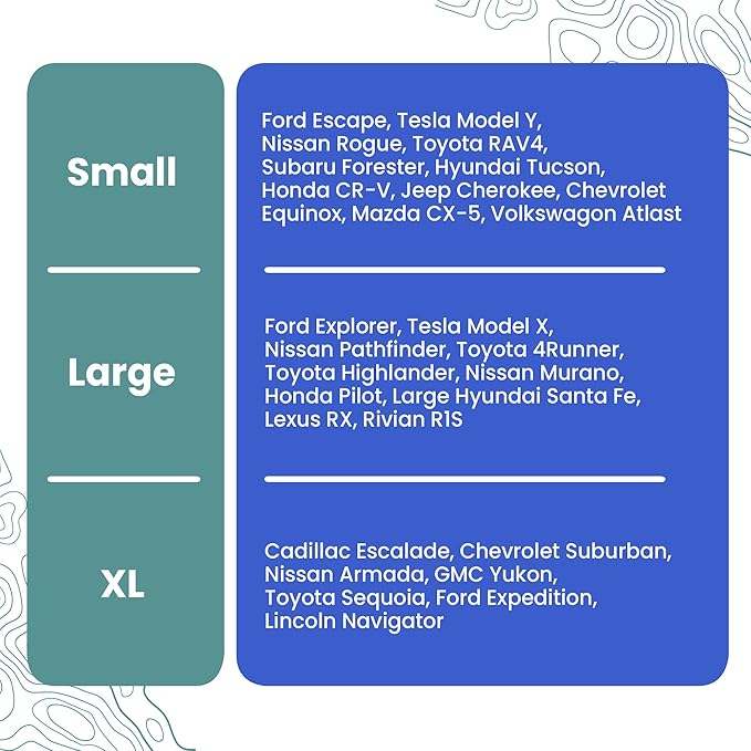 4Knines SUV Cargo Liner for Dogs, Trunk Mat for SUV, Durable Cargo Cover, Protector – Compatible with 60/40 Split Bench & Armrest Pass-Through, Waterproof, Machine Washable, Non-Slip (X Large, Black)