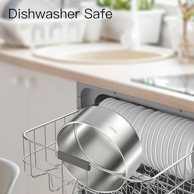 82oz Double Layers 304 Stainless Steel Dog Bowl - Insulated & Durable | Non-Slip Base | Easy to Clean | BPA-Free Safe Dog Food and Water Bowl