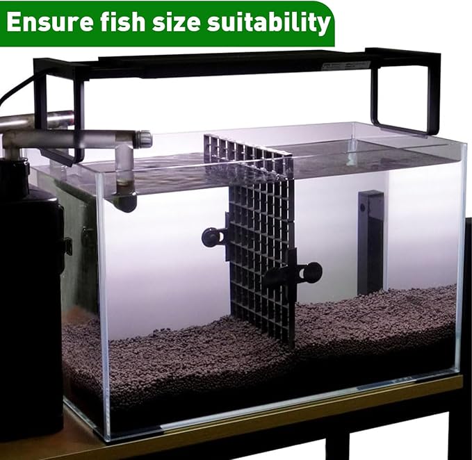 LINLAN 12 Pieces 11.8x11.8in (30X30cm) Aquarium Grid Plastic, Fish Tank Divider, Egg Crate for DIY Filtration and Bottom Protection in Aquascaping (White-No Accessories)