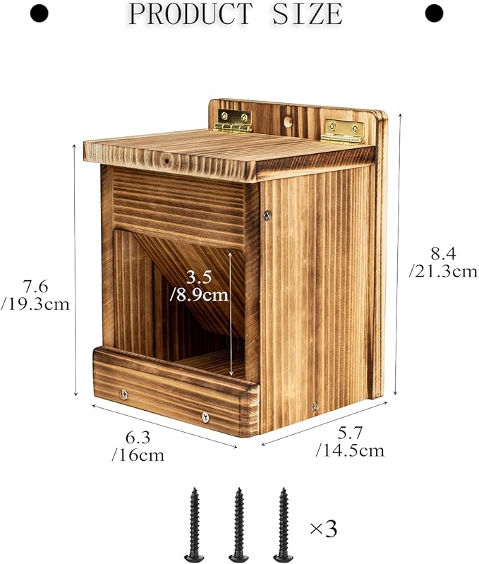 BalterFF Bird Feeders for Outdoors,Wooden Unique Seed Sunflower Food Feeder Blue Cardinal Finch Backyard Platform Balcony Gazebo Tree Fence Wall Mount Effortless Holder Automatic Buddy Gift