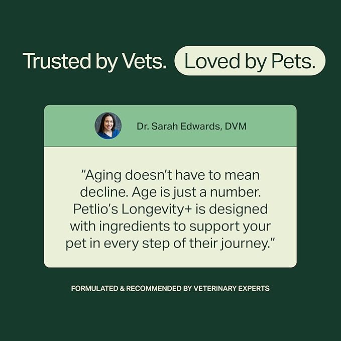 Longevity+ Dog Health Supplement, Cognitive Support, Joint Support, Immune Support