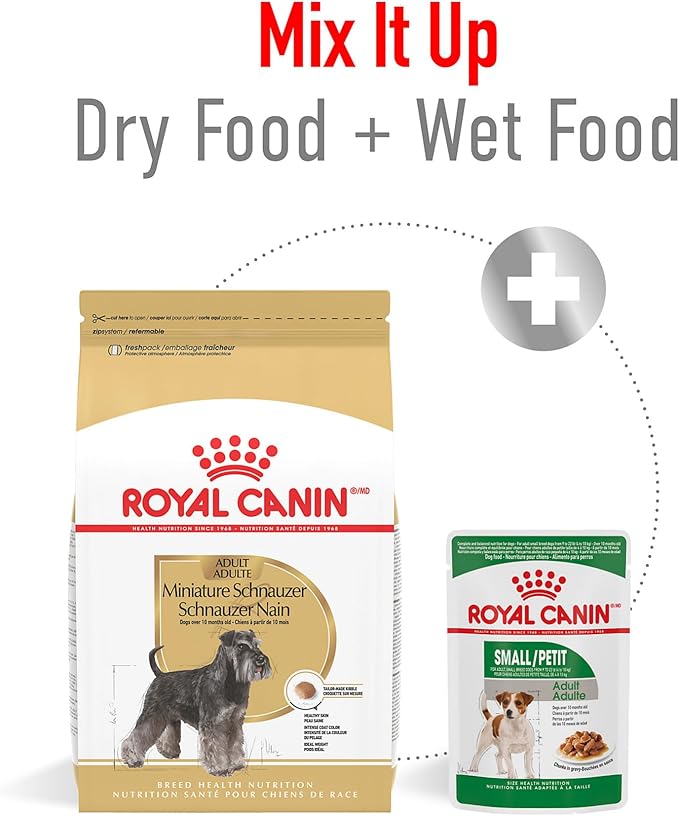 Royal Canin Miniature Schnauzer Adult Breed Specific Dry Dog Food, 10 lb Bag