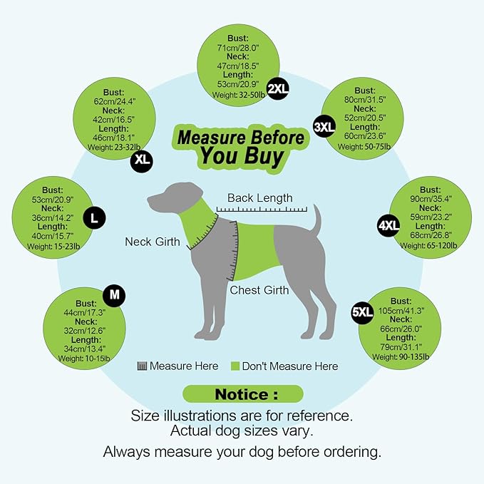 Dog Sweaters Turtleneck, Large Dog Sweater Thick Warm, Stretchy Winter Sweaters for Large Size Dogs, Warm Thick Christmas Dogs Sweater, St Bernard, Great Dane (Green XXXXXL)