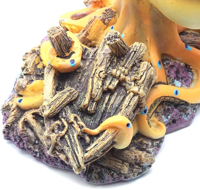 Sscon Aquarium Fish Tank Decoration Emulational Octopus Aquarium Decor Ornaments