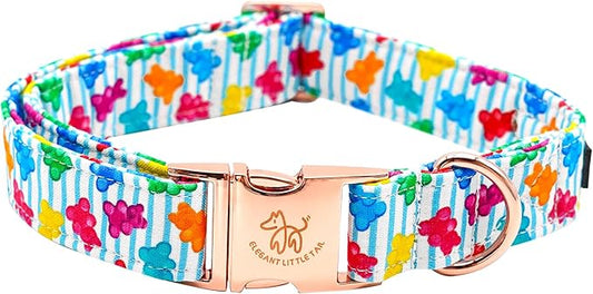 Elegant little tail Dog Collar, Dill Pickles Pattern Pet Collar Durable Cute Dog Collars Male or Female Pet Gift Adjustable Dog Collar for X-Large Dogs