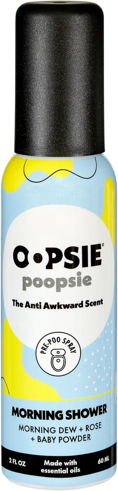 Morning Shower Before & After You Go Toilet Spray 2oz - Portable Odor Eliminator