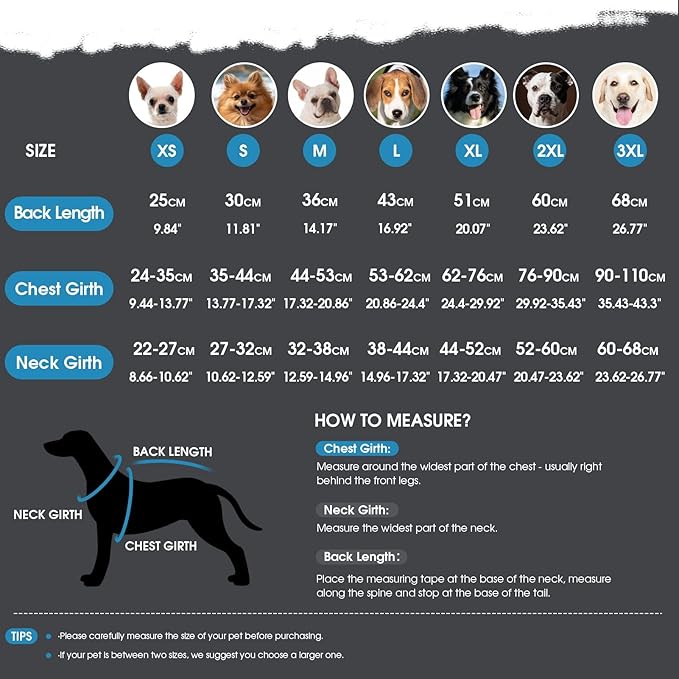 ASENKU Dog Jacket Plaid Reversible Reversible Dog Vest Waterproof Cold Winter Clothes Pet Apparel for Small Medium Large Dogs (XL, Colorful)