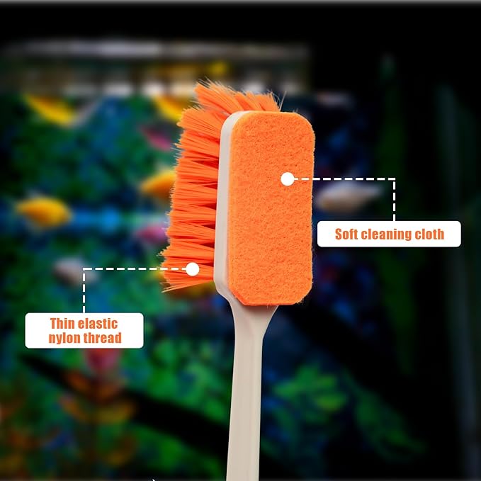 1pcs Small Aquarium Cleaning Tool, Algae Scraper for Fish Tank, Aquarium Brush, Fish Tank Cleaner Adapted for Glass and Acrylic Aquariums
