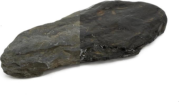 Aquarium Stone Stream Turtle Platform Natural Slate 3-9 inches Turtle Tank Rocks for Aquarium Decoration and Amphibian Habitat (20lb)