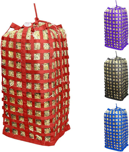 Derby Originals XL Go Around Slow Feeder Horse Hay Bag with Super Tough Bottom and 1 Year Warranty, Red, 71-7132-RED