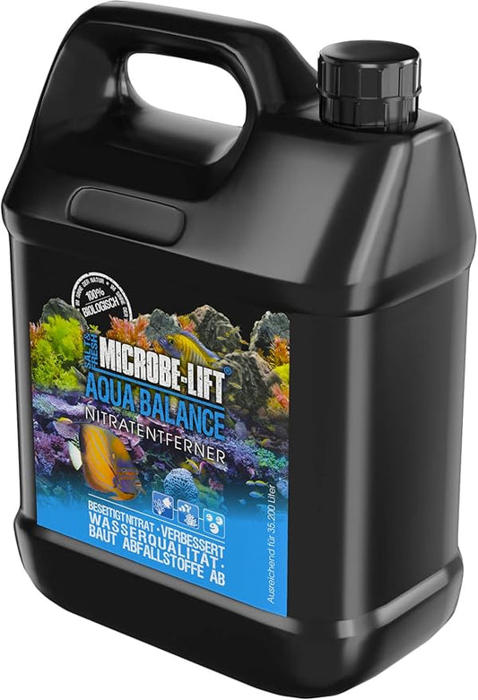 MICROBE-LIFT Bacterial Cleaner and Balancer for Salt and Fresh Water Tanks and Aquariums, Reduces Organic Waste and Prevents New Tank Syndrome, 128oz, 1 Gallon
