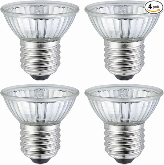 UVB UVA Reptile Light Bulb 25W Bulb for Reptiles and Amphibians Tanks, Turtle Bearded Dragon Lizard Cages Frogs Heat Lamp Replacement Bulb, 4 Packs