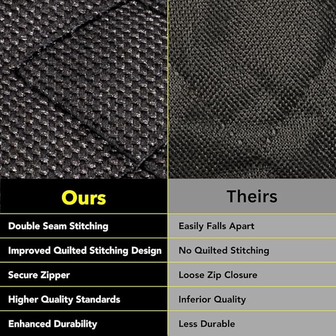 Meadowlark Heavy-Duty Car Seat Cover with Mesh Window, Extra Padded Non-Slip Dog Hammock, Water-Resistant Back Seat Protector for Cars, Trucks and SUVs (54" W x 58" L)