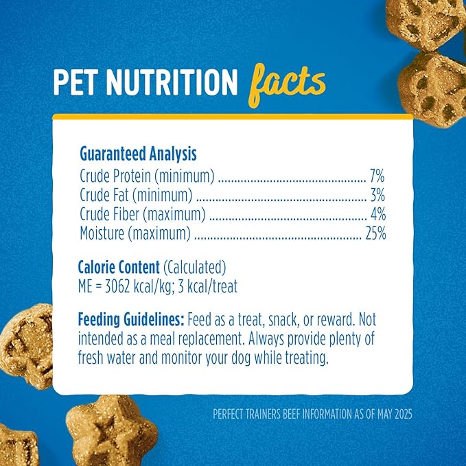 Blue Dog Bakery Perfect Trainers Treat | Small, Soft & Chewy Beef Flavor | Natural Healthy Dog Treats, 6 oz (Pack of 1)