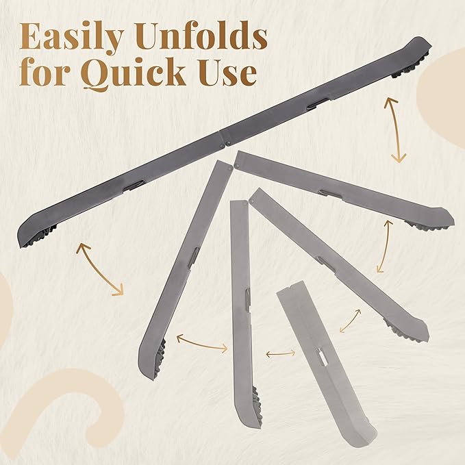 Dog Ramp for Car - 68,5" Long & 15" Wide - Rubber Anti-Slip Dog ramps for Large Dogs - Stable Dog Car Ramp 300 Pounds Capacity - Foldable Pet Ramp for Truck - Portable Folding Dog Ramp - Dark Gray