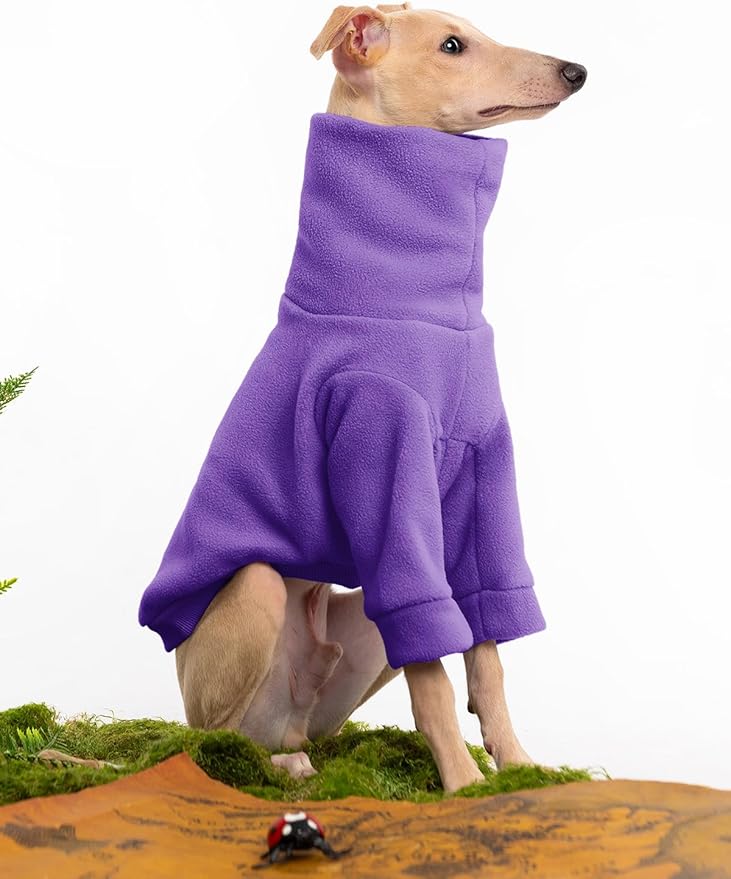 Dog Fleece Sweater Turtleneck Long Sleeve Pullover Sweatshirt Warm Puppy Clothes for Small Medium Dogs