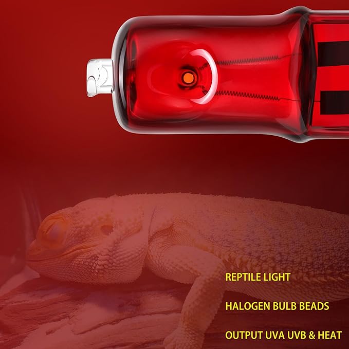 3 Pack G9 Infrared Heat Lamp Bulbs for Reptile, Dimmable Night Red UVA Reptile Heat Lamp, 2 Pin Base Mini Reptile Light Bulb Replacement (25 Watt)