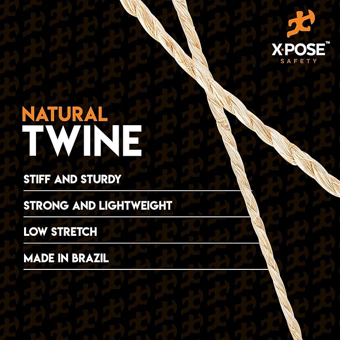 Sisal Twine - 2 Ply 150 Ft Thin Natural Fiber Rope on Spool - Cat Scratching Post, Rope for Cat Scratcher, Cat Tree Replacement Parts, Pet Toy - Decorative Cordage for Crafts, Pole Wrap