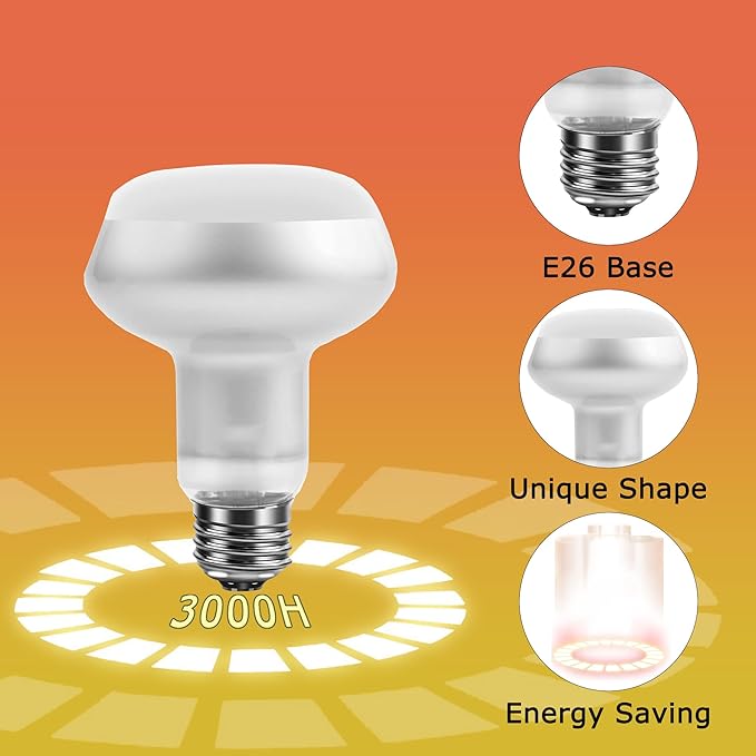 60W Intense Basking Spot Lamp – UVA Daylight Heat Bulb for Reptiles and Amphibians, Simulates Natural Sunrise and Sunset, Ideal for Bearded Dragons, Snakes, Lizards & Chicks | 2 Pack