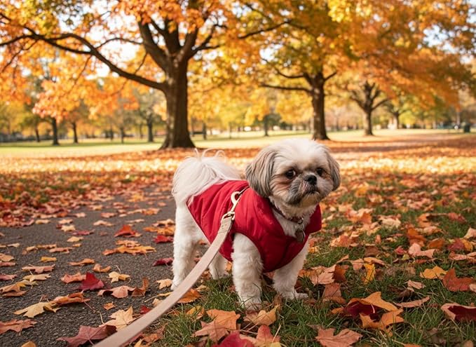ASENKU Dog Winter Coat - Waterproof Windproof Dog Jacket, Warm Snowproof Doggie Puffer Vest for Cold Weather, Lightweight Snow Coats for Small Medium Large Dogs (XL, Red)