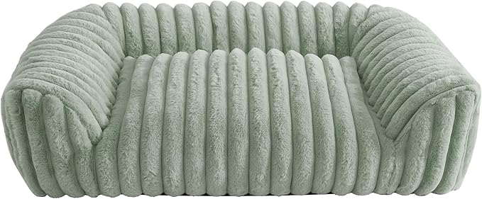 Arlee Saddle Sofa Memory Foam Pet Bed, Comfortable & Washable, Ideal for Dogs and Puppies, Extra Comfort, Couch Design, Crate & Kennel Furniture, Pet Supplies & Essentials, Sage, Medium