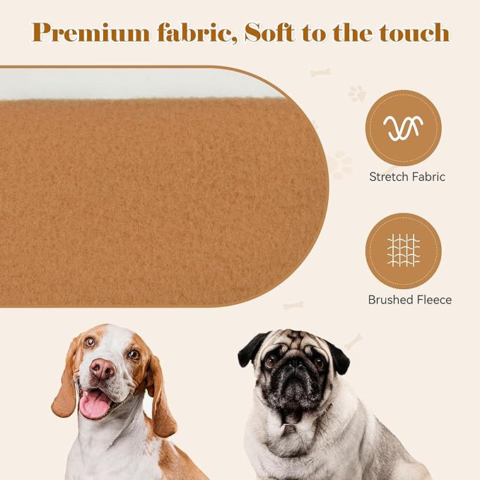 Dog Hoodie Dog Sweaters for Small Dogs Dog Sweater Solid Soft Brushed Fleece Dog Clothes Dog Hoodie Sweatshirt with Pocket(Coffee-XS)