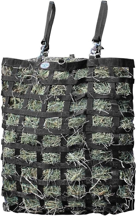 Three Sided Premium Slow Feeder Hay Bag with Super Tough Bottom and 6 Month Warranty