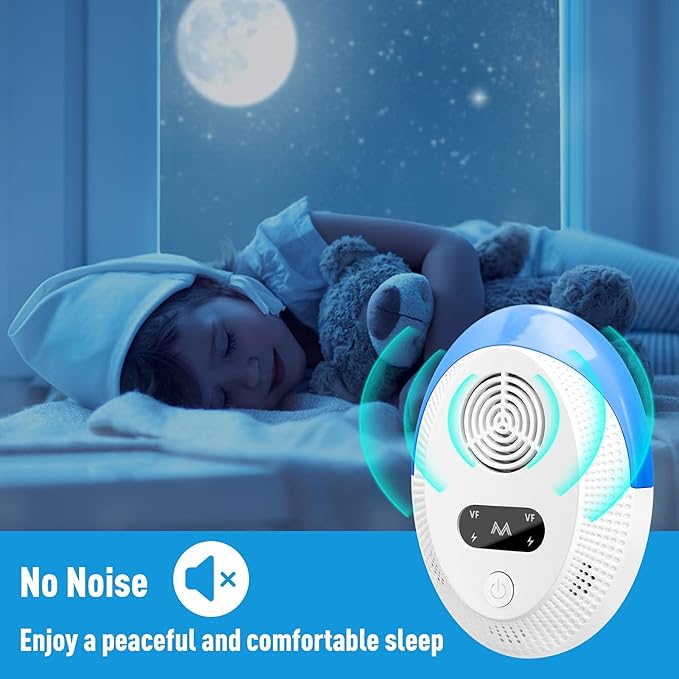 2025 Upgraded Mouse Repellent, Ultrasonic Pest Repeller, Home Indoor Pest Repellent for Insect, Roach, Spider, Ant, Bug, Rodent, Mouse, Bugs, Mosquito, Mice, 6 Packs