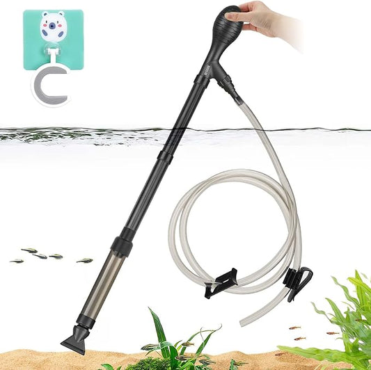 6ft Siphon Aquarium Vacuum Cleaner, Fish Tank Syphon for Water Changer,Gravel Cleaner,Removing Debris and Waste