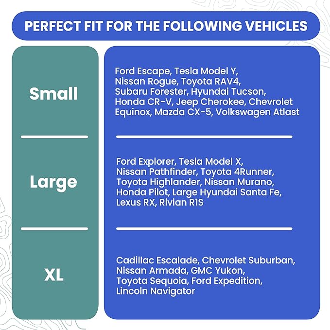 4Knines SUV Cargo Liner for Dogs, Trunk Mat for SUV, Durable Cargo Cover, Protector – Compatible with 60/40 Split Bench & Armrest Pass-Through, Waterproof, Machine Washable, Non-Slip (Small, Camo)