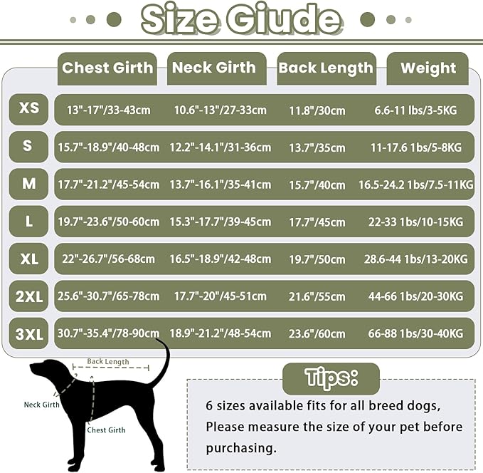 Anxiety Calming Hoodie for Dogs - Breathable Jacket Vest Coat for Thunderstorms, Fireworks, Vet Visits, Separation - Adjustable With Noise Block & Ear Protection Recovery - 2XL, Green