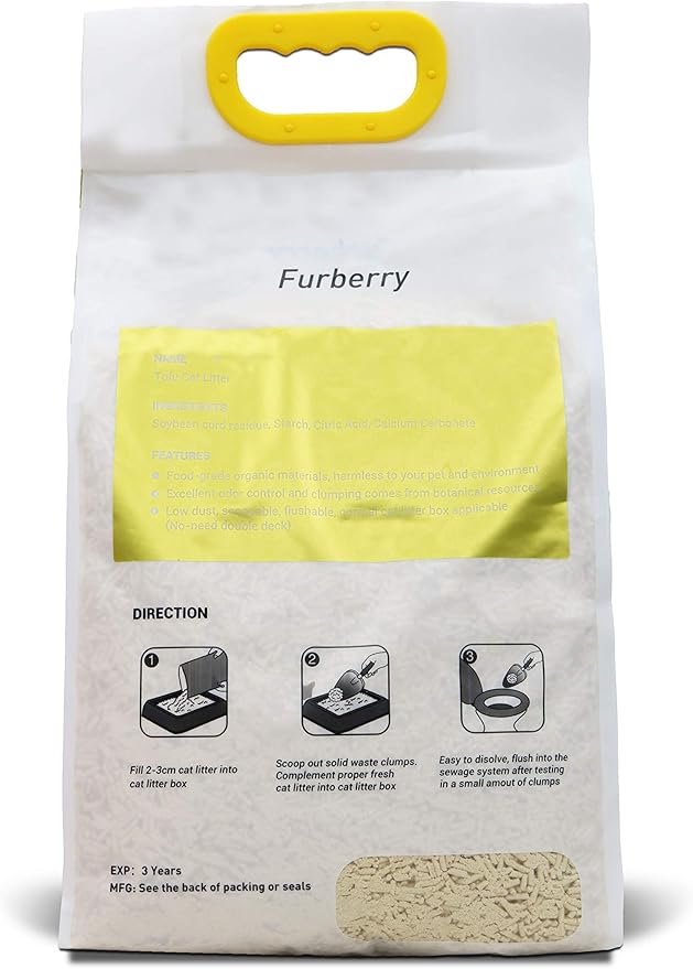 Natural Soy Litter, Tofu Cat Litter - Clumping, Flushable, Ultra Absorbent and Fast Drying - Zero Dust, Low Tracking - Unscented, 2 Pack