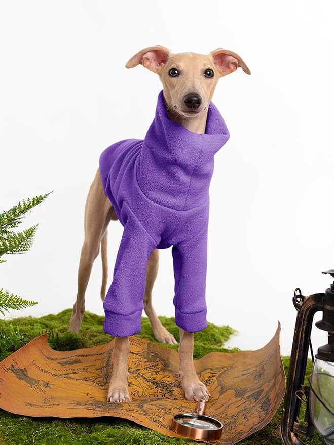 Dog Fleece Sweater Turtleneck Long Sleeve Pullover Sweatshirt Warm Puppy Clothes for Small Medium Dogs