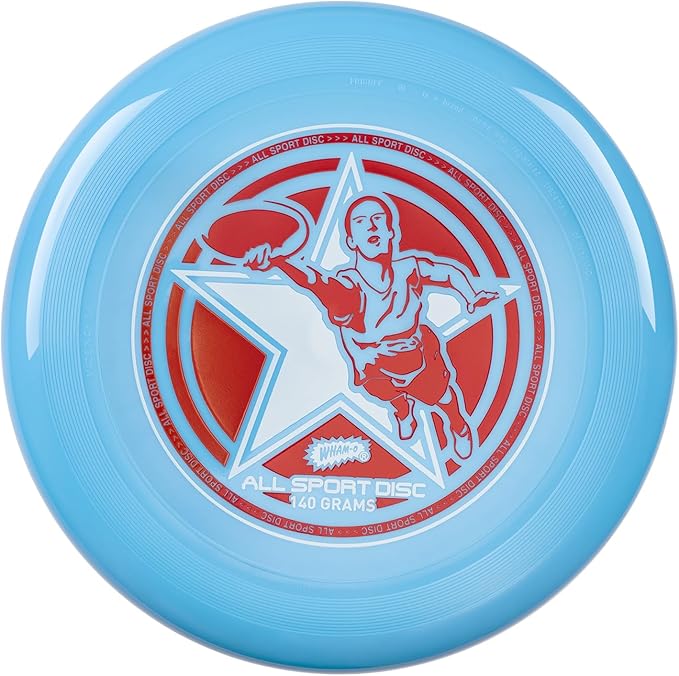 Wham-O Frisbee All Sport Flying Disc 140g, 9.85 Inch, Durable Sports Disc with Non-Slip Grip for Outdoor Games,Team Sports and Family Fun