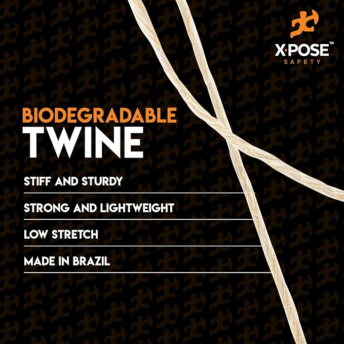 Sisal Twine - 1 Ply 1250 Ft Thin Natural Fiber Rope on Spool - Rope Cat Scratching Post, Rope for Cat Scratcher, Cat Tree Replacement Parts, Pet Toy - Decorative Cordage for Crafts, Pole Wrap