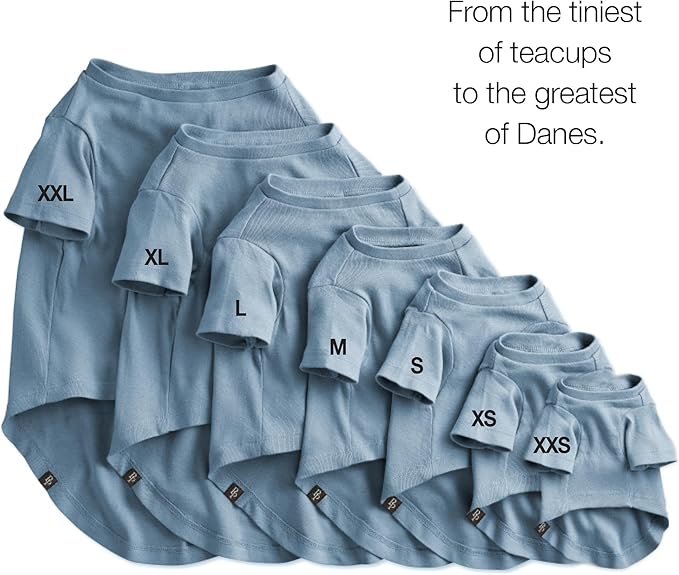 Toby II - The Perfect Tee, 3 Pack Short Sleeve Pet T-Shirt 100% Organic Cotton Tees Clothes for Small, Medium, Large Dogs, Navy Camo, X-Large