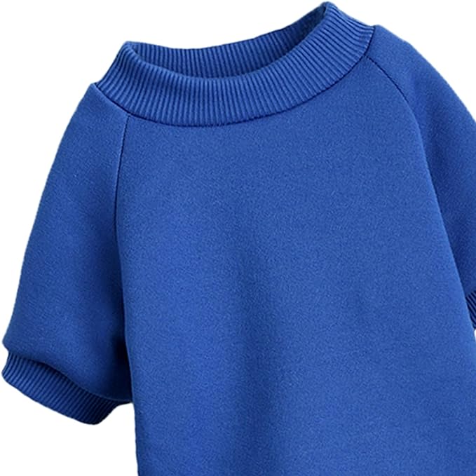 Puppy Sweater for Small Dogs Clothes Warm Winter Cat Clothe Pet Sweatshirt Knitwear Doggie Kitten Clothing, Blue, X-Large