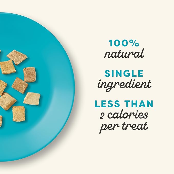 Applaws Natural Freeze-Dried Cat Treats, 100% Protein, Grain-Free & Nutritious, Single-Ingredient Tuna Fillet (8 x 1.0oz Bag)