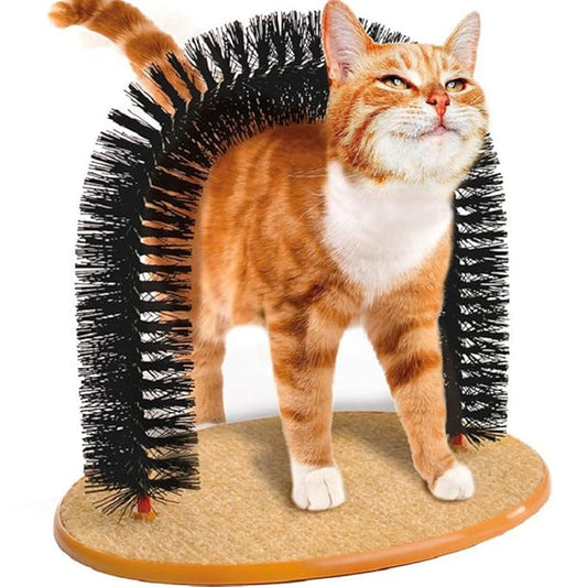 BUYTER Cat Massage Scratching Itch Kitty Hair Tools Beauty Care Brush Bristle Arch