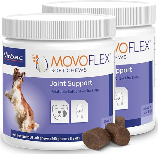 Soft Chews Hip and Joint Support Supplement for Medium Dogs -120 Count by Virbac
