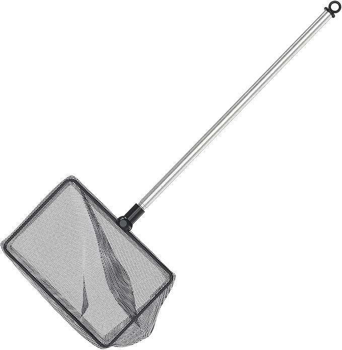 Pawfly Aquarium Fish Net with Extendable 9-24 Inch Long Handle for Betta Fish Tank Small Koi Pond and Pool